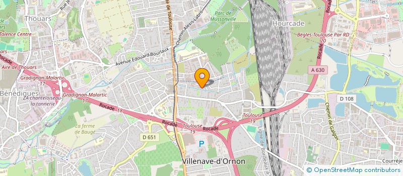 localisation de l'entreprise A2E ANIMATION ESPACE ENFANT à VILLENAVE-D'ORNON