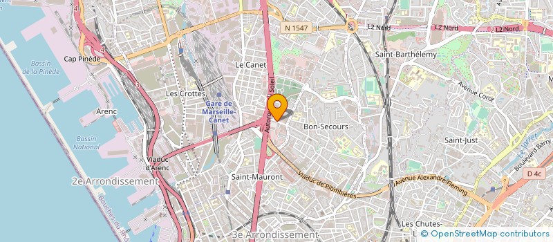 localisation de l'entreprise A2E AUTOMATISME ETUDE ELECTRICITE à MARSEILLE