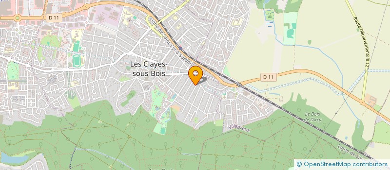 localisation de l'entreprise A2E ESPACE VERT  LES CLAYES-SOUS-BOIS