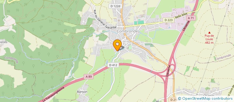 localisation de l'entreprise A2E PIZZA  COMBRONDE