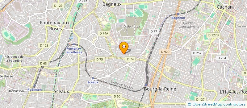 localisation de l'entreprise A2E2  BAGNEUX