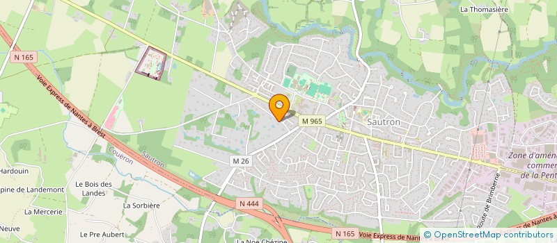 localisation de l'entreprise A2E2L à SAUTRON