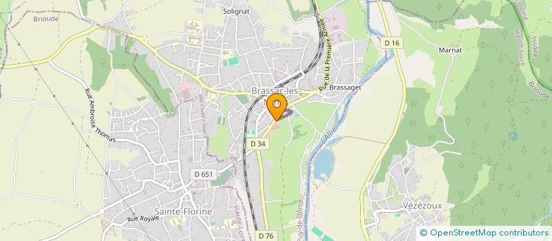 localisation de l'entreprise A2F  BRASSAC-LES-MINES