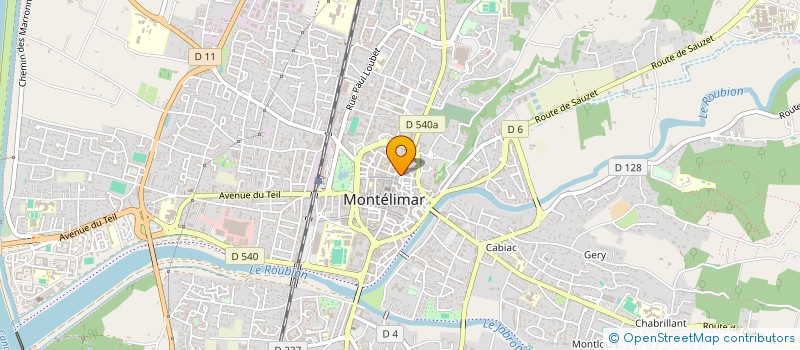 localisation de l'entreprise A2F à MONTELIMAR