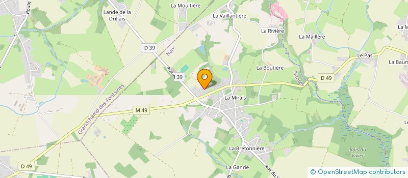 localisation de l'entreprise A2F à LA CHAPELLE-SUR-ERDRE