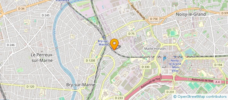 localisation de l'entreprise A2F  BRY-SUR-MARNE