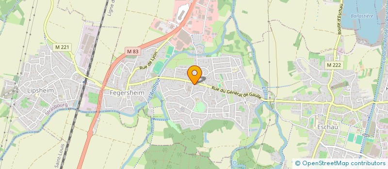 localisation de l'entreprise A2F  FEGERSHEIM