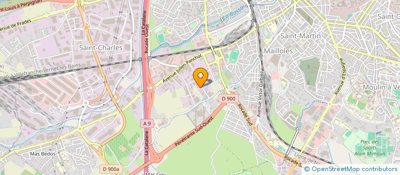 localisation de l'entreprise A2F AGENCY  PERPIGNAN