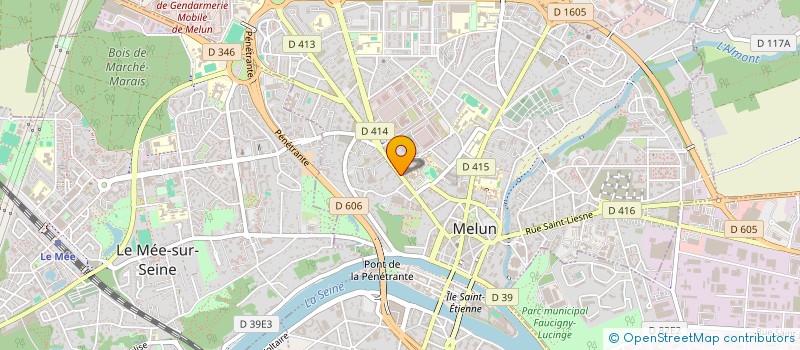 localisation de l'entreprise A2F ASSURANCES à MELUN