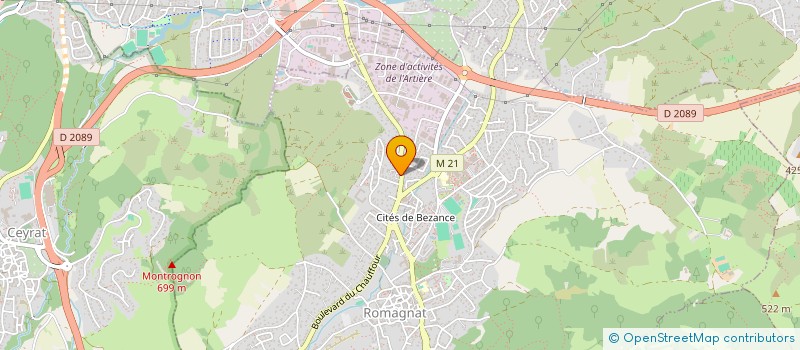 localisation de l'entreprise A2F ET FILS  ROMAGNAT