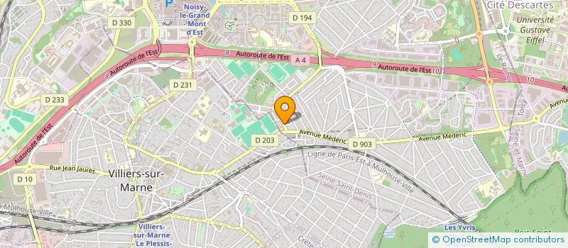 localisation de l'entreprise A2F IMPORT- EXPORT  NOISY-LE-GRAND