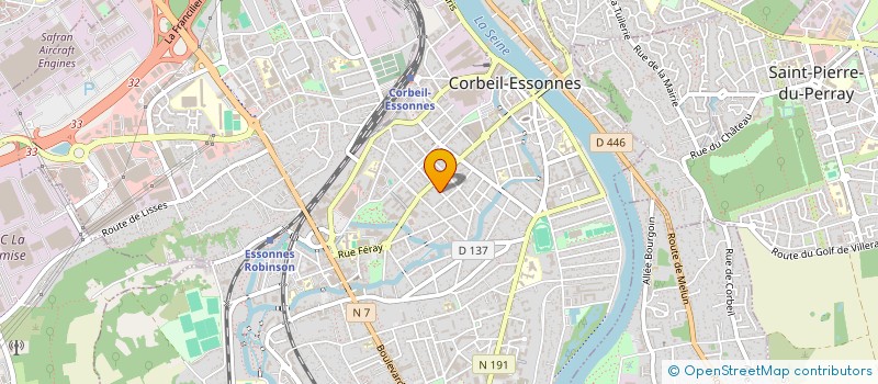localisation de l'entreprise A2F LOCATION à CORBEIL-ESSONNES
