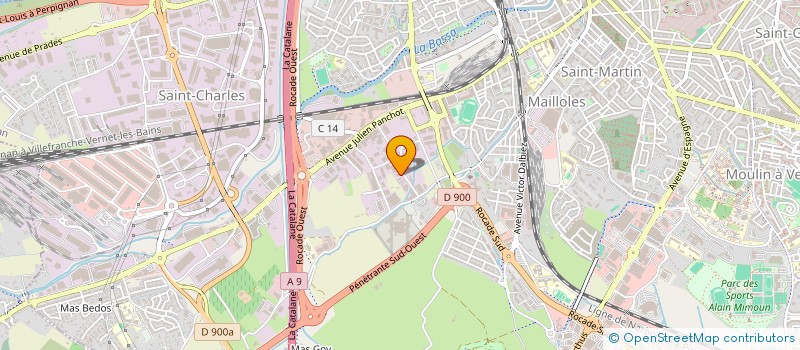 localisation de l'entreprise A2F PUBLISHING  PERPIGNAN