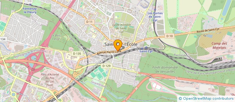 localisation de l'entreprise A2F SAINT CYR  SAINT-CYR-L'ECOLE