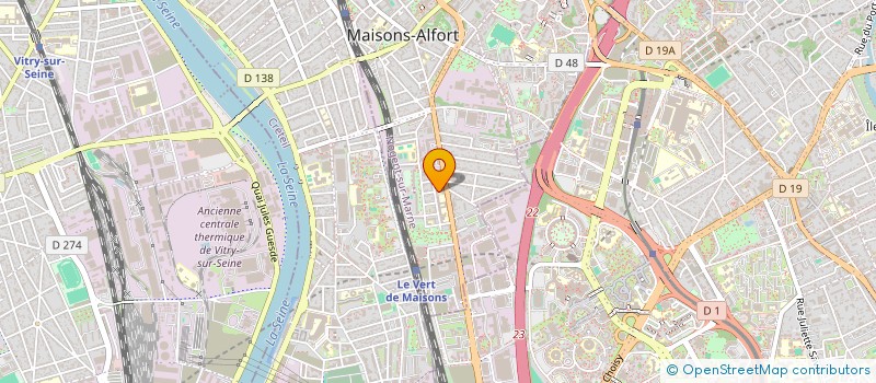 localisation de l'entreprise A2F TRANSPORT à MAISONS-ALFORT