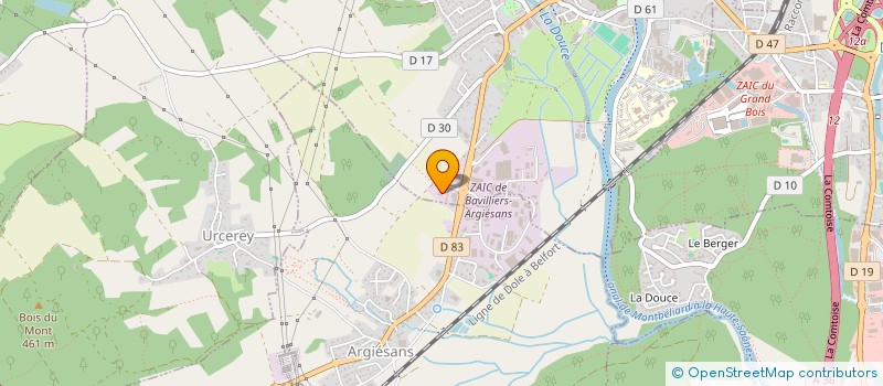 localisation de l'entreprise A2FR  BAVILLIERS