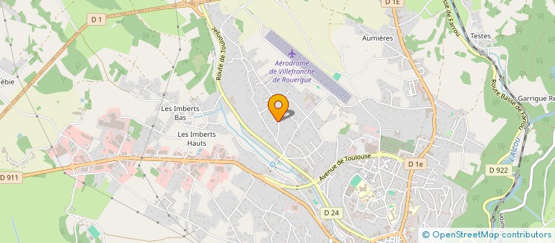 localisation de l'entreprise A2G 12  VILLEFRANCHE-DE-ROUERGUE