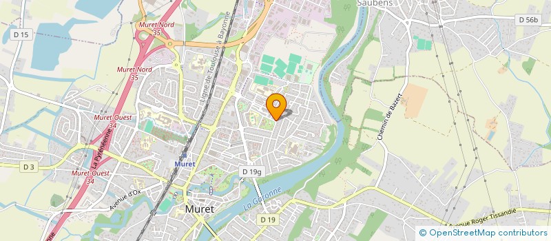 localisation de l'entreprise A2G 31 à MURET