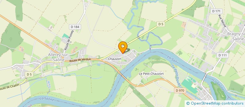 localisation de l'entreprise A2G à ALLEREY-SUR-SAONE
