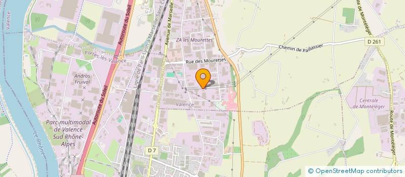 localisation de l'entreprise A2G à VALENCE