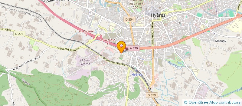 localisation de l'entreprise A2G à HYERES