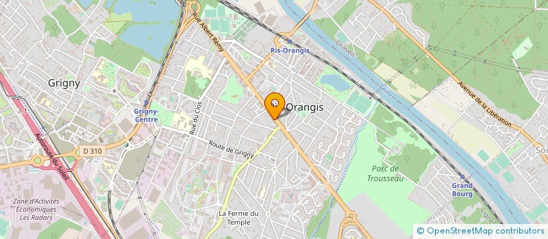 localisation de l'entreprise A2G  RIS-ORANGIS