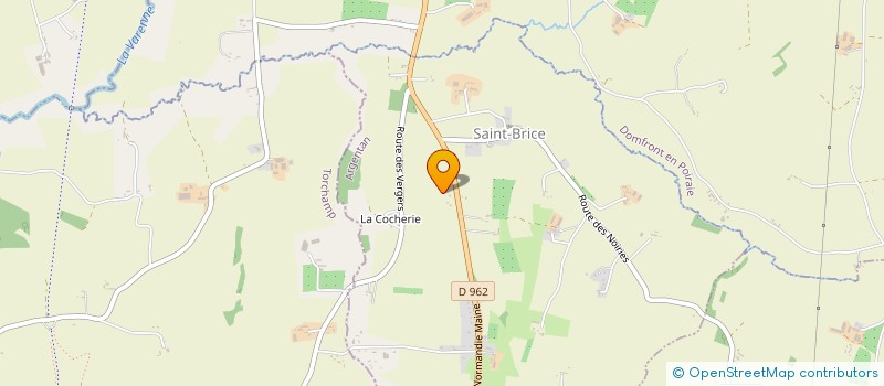 localisation de l'entreprise A2G à DOMFRONT-EN-POIRAIE