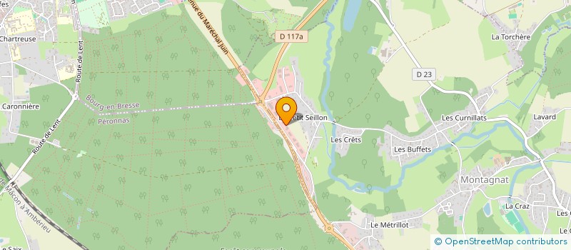 localisation de l'entreprise A2G à MONTAGNAT