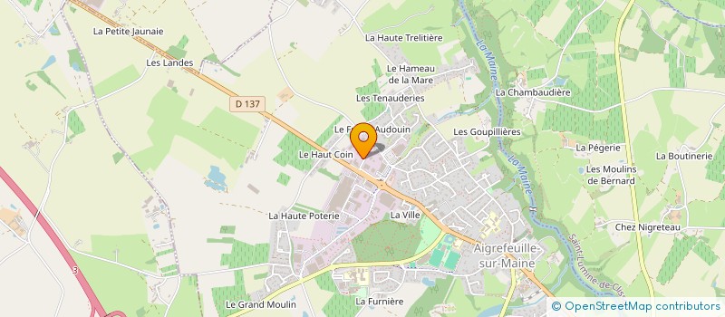 localisation de l'entreprise A2G  AIGREFEUILLE-SUR-MAINE