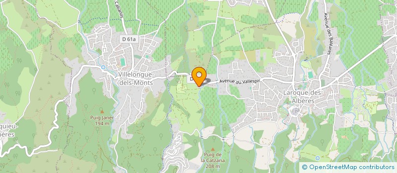 localisation de l'entreprise A2G  LAROQUE-DES-ALBERES