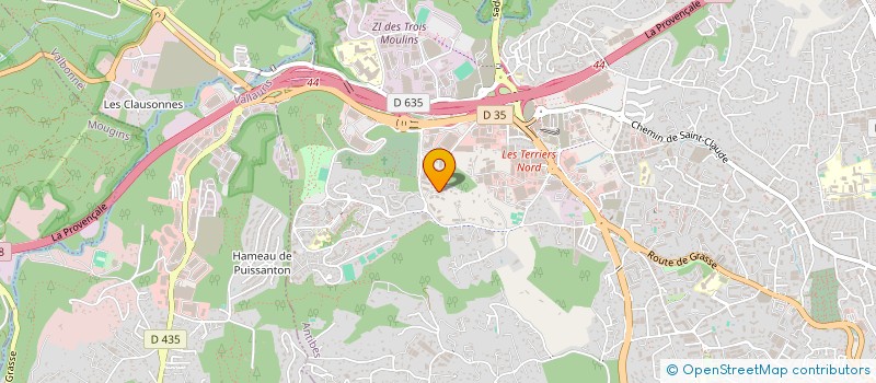 localisation de l'entreprise A2G à ANTIBES