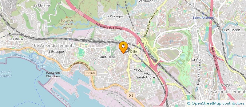 localisation de l'entreprise A2G BATIMENT à MARSEILLE