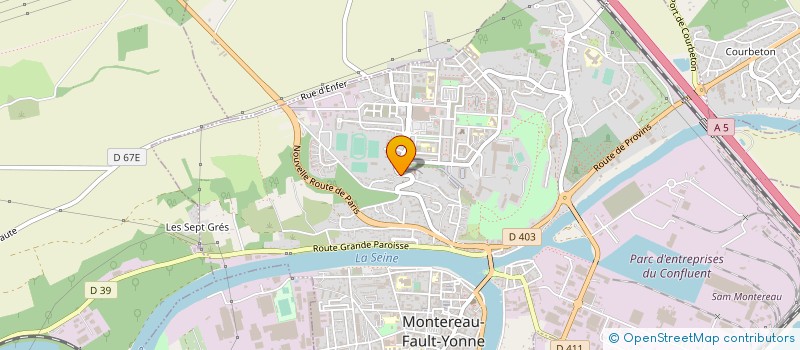 localisation de l'entreprise A2G CONSTRUCTION  MONTEREAU-FAULT-YONNE