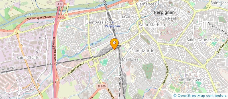 localisation de l'entreprise A2G-ENERGIE à PERPIGNAN
