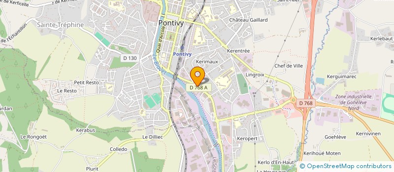 localisation de l'entreprise A2G PATRIMOINE à PONTIVY