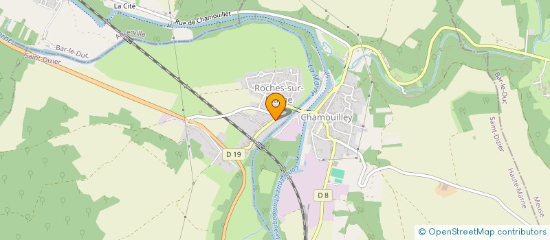 localisation de l'entreprise A2G3C à ROCHES-SUR-MARNE