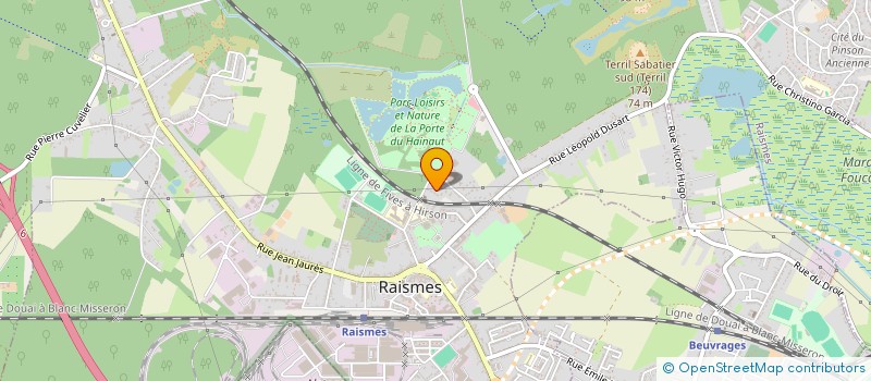 localisation de l'entreprise A2GI  RAISMES