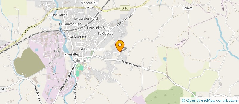 localisation de l'entreprise A2GM  SALINDRES