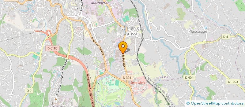 localisation de l'entreprise A2H  GRASSE