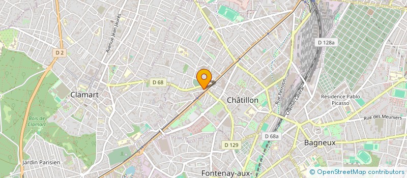 localisation de l'entreprise A2H BOIS TARDIEUX  CHATILLON