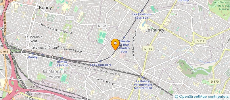 localisation de l'entreprise A2H CONSEIL  VILLEMOMBLE