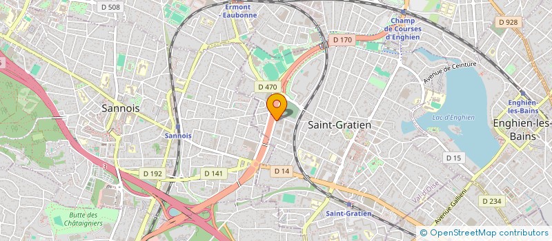 localisation de l'entreprise A2H METAL à SAINT-GRATIEN