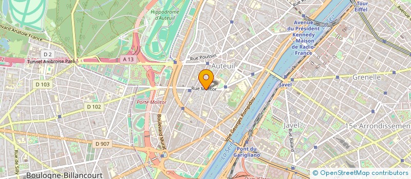localisation de l'entreprise A2I à BOULOGNE-BILLANCOURT