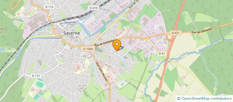 localisation de l'entreprise A2I  SAVERNE