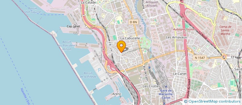 localisation de l'entreprise A2I AZUREENNE ISOLATION INDUSTRIELLE  MARSEILLE