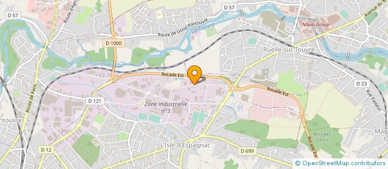 localisation de l'entreprise A2I INFORMATIQUE  L'ISLE-D'ESPAGNAC