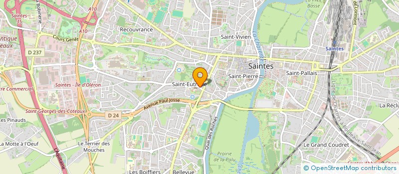 localisation de l'entreprise A2I INFRA SO à LA ROCHELLE