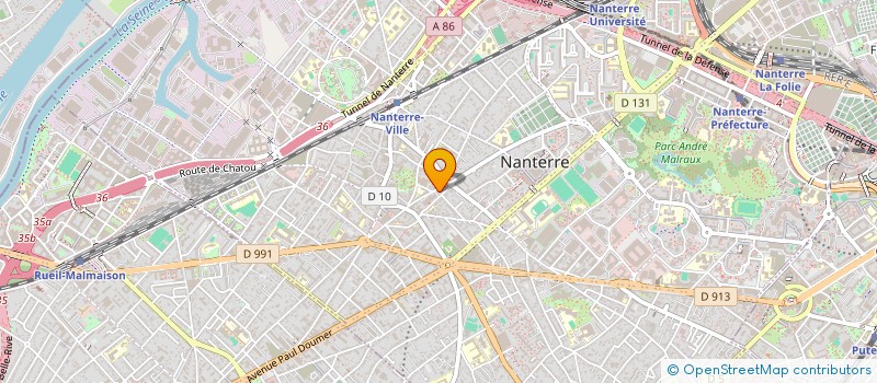 localisation de l'entreprise A2I TRANSPORTS à NANTERRE