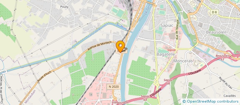 localisation de l'entreprise A2IMP à MONTAUBAN