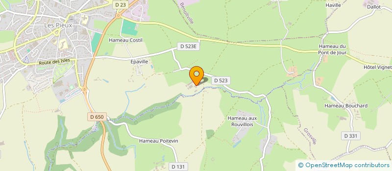 localisation de l'entreprise A2J  LES PIEUX